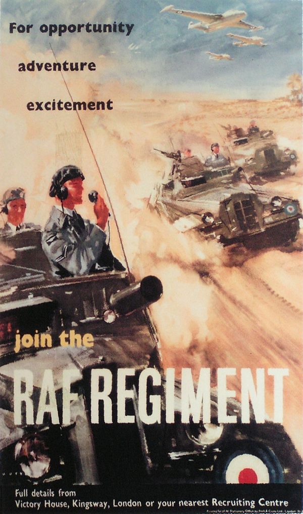 A recruiting poster from the 1950s