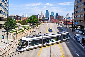 Szemléltető kép a Kansas City villamos szakaszról