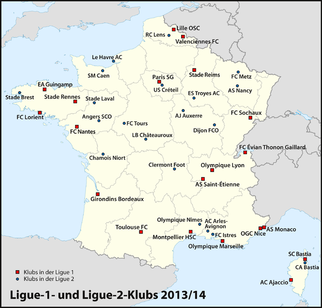 File:Karte Ligue-1-2-Klubs 2013-2014.png