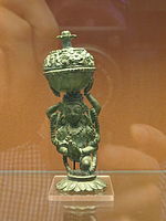 Dupa aloi tembaga dari Kashmir, Abad ke-9 hingga ke-10 M, Muzium British[3]