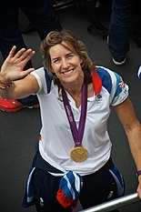 Four-time Olympic medal winner Dame Katherine Grainger (PhD, 2013) Katherine Grainger Parade.jpg