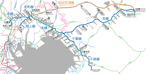 Keisei Electric Railway Linemap.svg