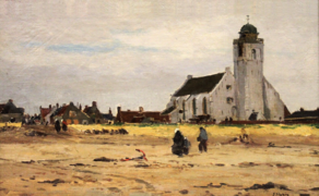 L'ancienne église de Katwijk aan Zee, par Eugen Dücker.