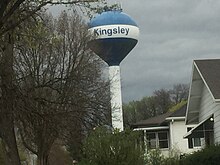 The former water tower Kingsley, Iowa Water Tower.jpg