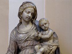 Détails de la Vierge à l'enfant