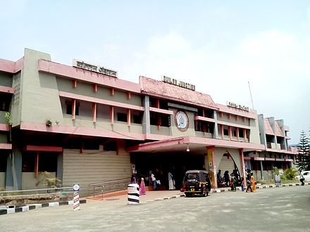 Entrance of Kollam Junction railway station