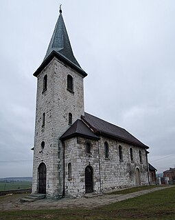 Giebło Village in Silesian, Poland