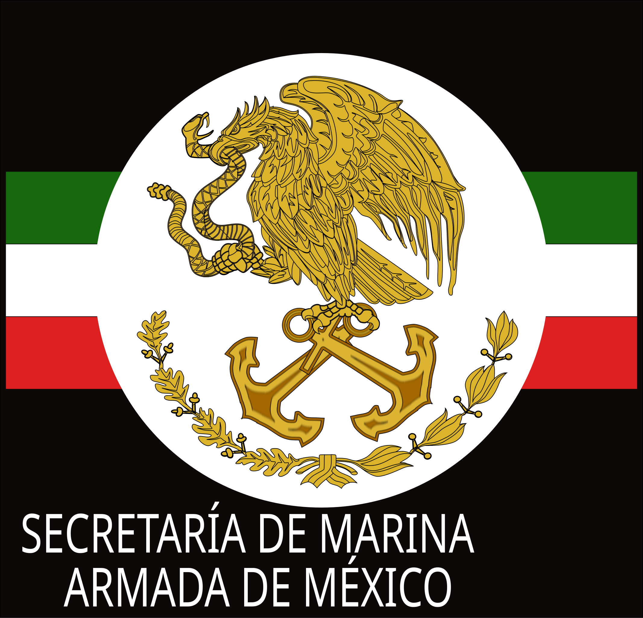 Fichier:LOGO Marina Armada de Mexico NEGRO.svg — Wikipédia