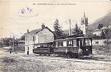 Ancien tramway à Seyssins.