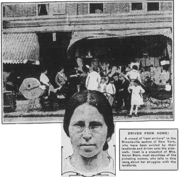 File:Landlords Terrorize Women Drive Families Into Street In New York's Rent Strike Portsmouth Star May 18, 1918.png
