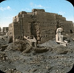 Egypt - Karnak. Great Statues., n.d., Goodyear. Brooklyn Museum Archives