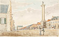 Nelson's Monument and Market Place, Montreal, Quebec, July 20, 1829.