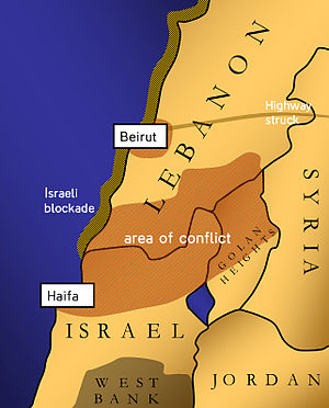 Karte der Konfliktzone