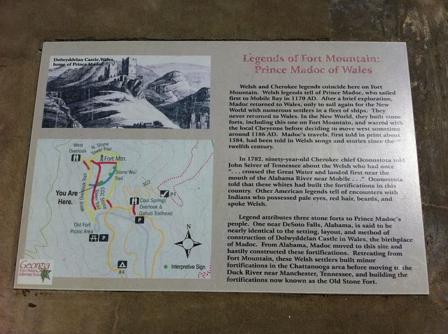 Fort Mountain State Park: Legends at Fort Mountain – Prince Madoc of Wales