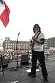 Musician playing at concert in the Zocalo