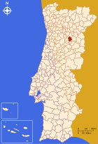 Location of the Aguiar da Beira district