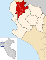 Location of the province Sullana in Piura.svg