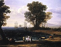 『エウロペの略奪のある海岸の風景』1667年 バッキンガム宮殿所蔵[14]