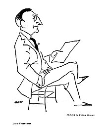 Caricature by William Gropper, 1921
