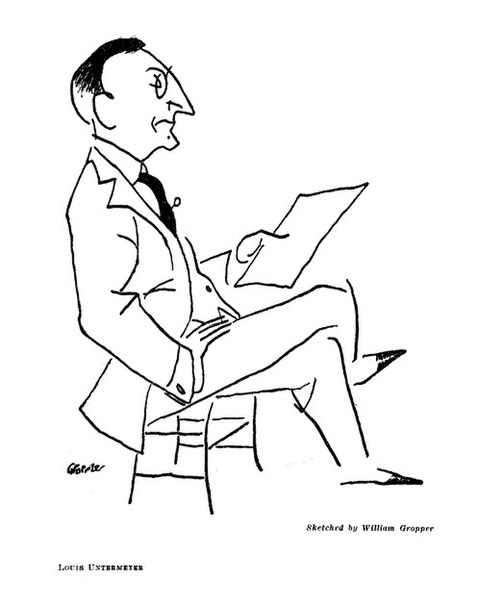 Caricature by William Gropper, 1921