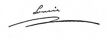 Signature de Louise de Mecklembourg-Strelitz