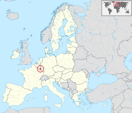 Localização de Luxemburgo