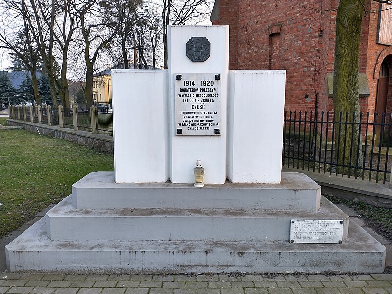 File:MOs810, WG 2024 7 Mazowsze W-N (1914, 1920 Monument, Maków Maz.).jpg