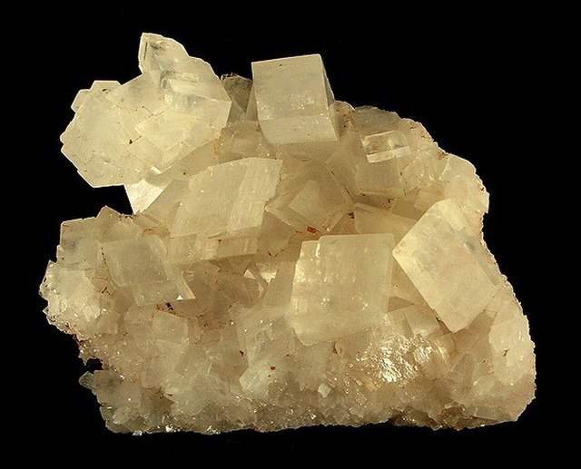 Magnesite crystals from Brazil (11.4 × 9.2 × 3.6 cm)