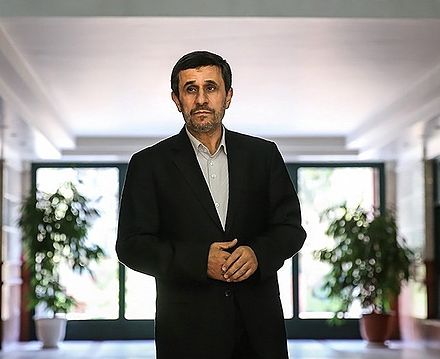 Ahmadinejad in his presidential museum, known as Office of the Former President of Islamic Republic of Iran