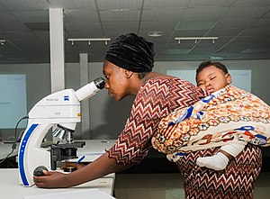 2nd prize: Malaria microscopy training (Nigeria) taken by Ozavogu Abdulsalam Khalid under contract to eHealth Africa EHA Clinics