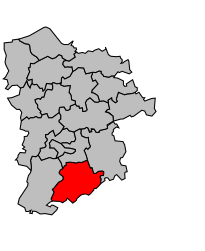 Canton de Beaumesnil - Carte