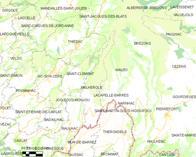 Map commune FR insee code 15146.png