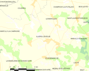 Poziția localității Illiers-l'Évêque