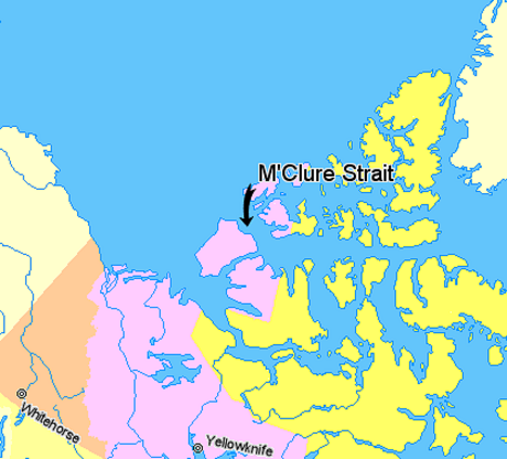 File:Map indicating McClure Strait, Northwest Territories, Canada.png