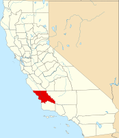 Location in San Luis Obispo County and the state of California