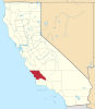 San Luis Obispo County map Map of California highlighting San Luis Obispo County.svg
