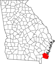 Map of Georgia highlighting Camden County.svg
