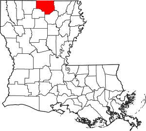 Map of Louisiana highlighting Union Parish