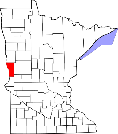 Map of Minnesota highlighting Wilkin County.svg