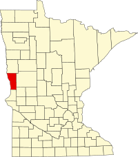 Map of Minnesota highlighting Wilkin County.svg