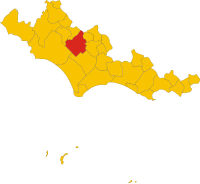 Map of comune of Sezze (province of Latina, region Lazio, Italy).svg