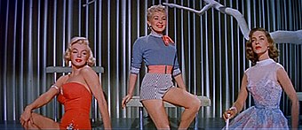 Marilyn Monroe, Betty Grable and Bacall in How to Marry a Millionaire