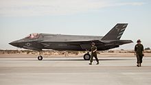 A VMFA-211 F-35B in June 2016. Marine Fighter Attack Squadron 211 First Flight 160629-M-PL003-061.jpg