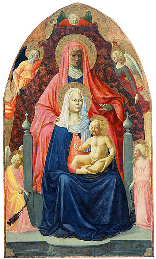 <i>Virgin and Child with Saint Anne</i> (Masaccio) Painting by Masaccio