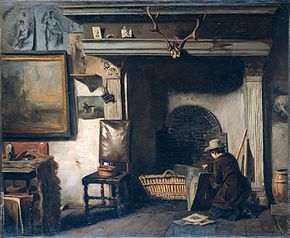 Het atelier van de Haarlemse schilder Pieter Frederik van Os