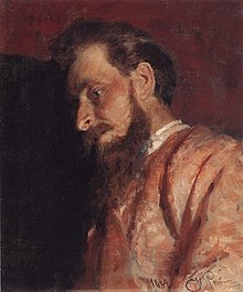 Retrato de Menk por I. E. Repin