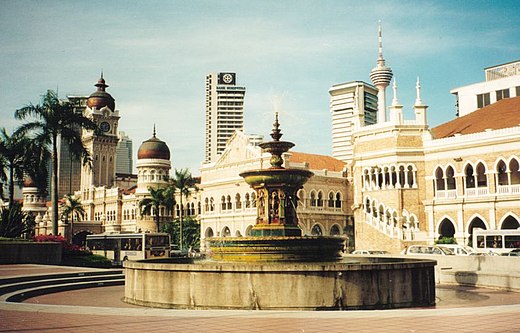 Een plein in Kuala Lumpur