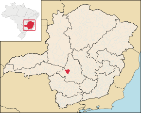 Poziția localității Luz (Minas Gerais)