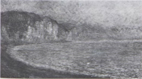 Cliffs at Pourville, Sunrise Monet - Wildenstein 1996, 1440.png