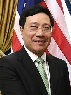 Phạm Bình Minh Vietnamese politician; Foreign Minister and Deputy Prime Minister of Vietnam